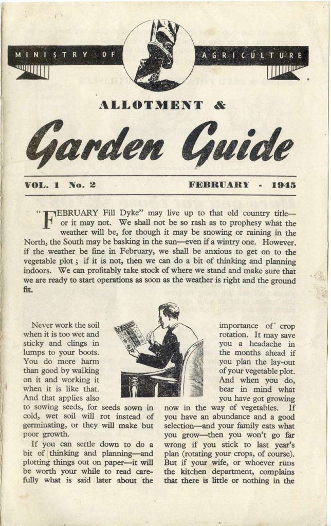 Monthly Growing Guide February 1945